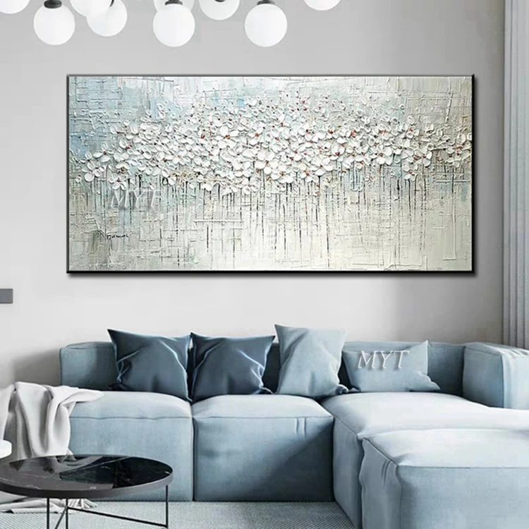 
Newest Wall Art Paintings Abstract 3D Thick Flower Oil Painting Acrylic Canvas Flower Wall Art 