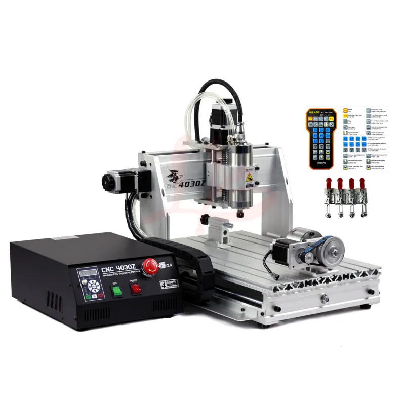 3040 1500W CNC Router Engraver/ YOOCNC Engraving Drilling and Milling Machine with 4 axis