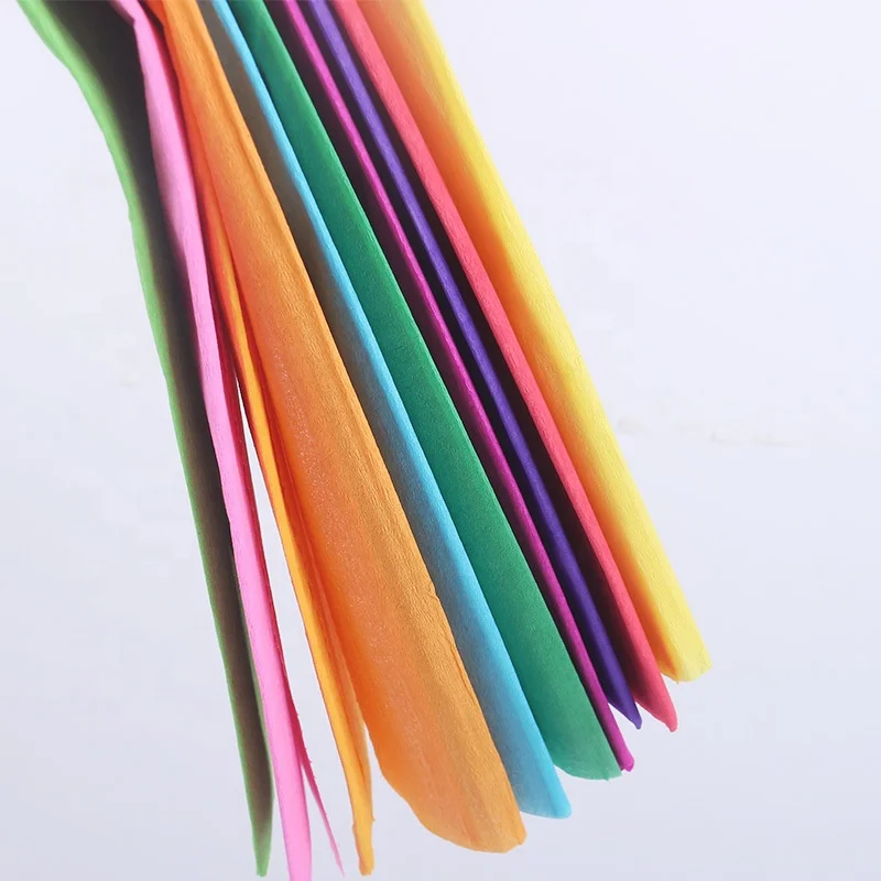 Wholesales Color crepe paper 17g 20% stretch color tissue paper wrapping color paper for handcraft