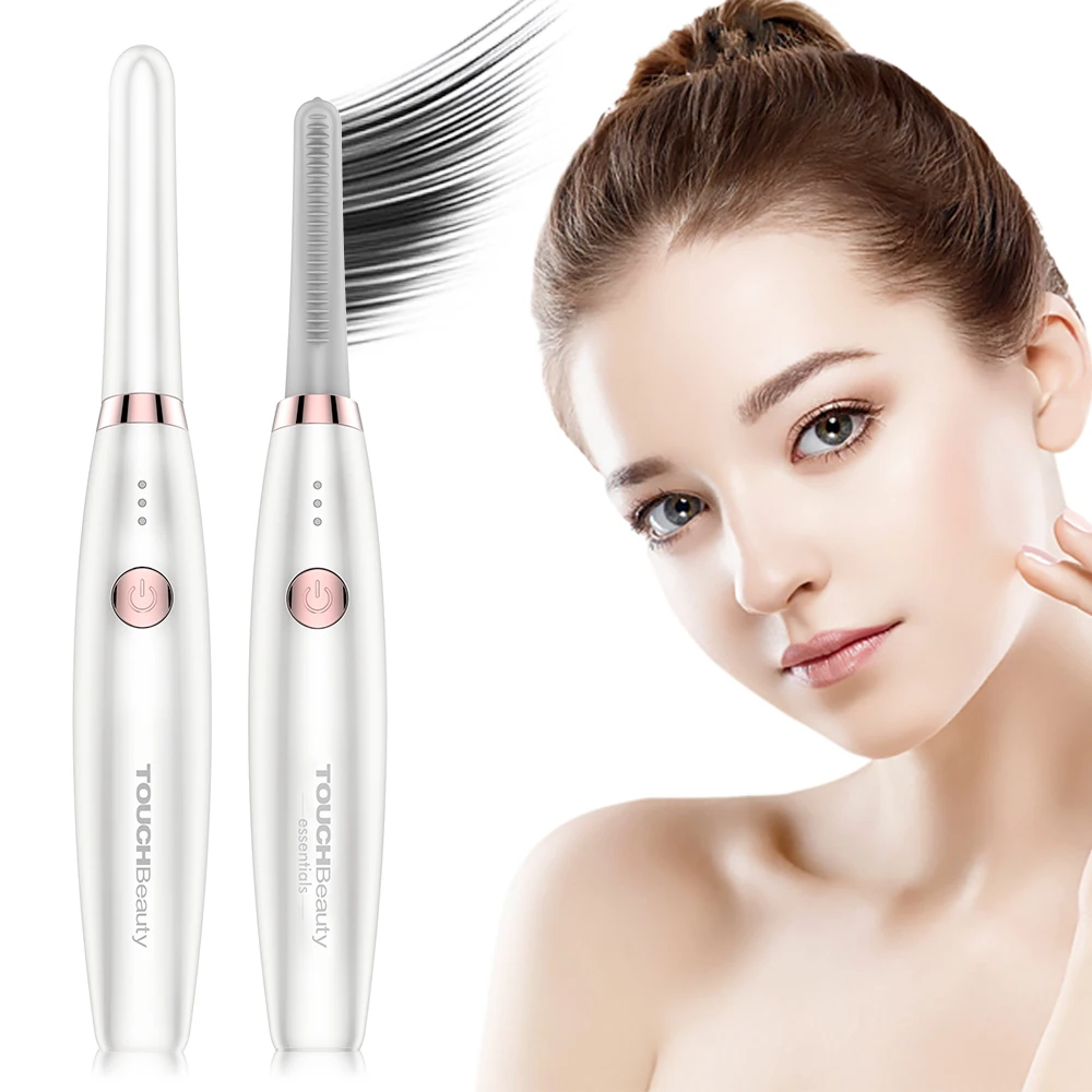 TOUCHBeauty Hot Selling Rechargeable Silicone Customized Mascara Lash Electric Heated Eyelash Curler
