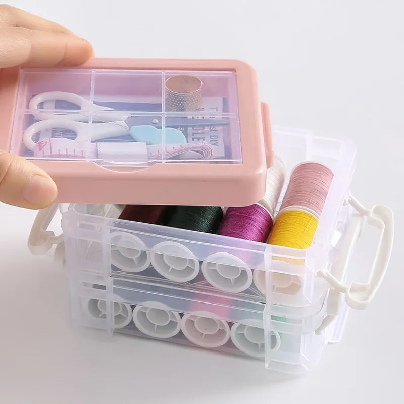 226pcs Sewing Set Sewing Tool Set Needle and Thread Kit for Sewing Needlework Kit with Fabric Box