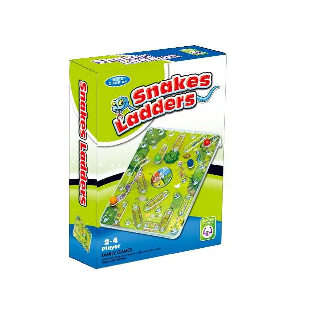 Hot Sell Snakes And Ladders Table Game Family Kid Snakes And Ladders Fun Play  Game Set