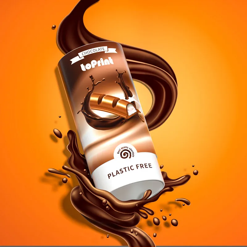 Eco Friendly Fancy Chocolate Packaging Box Empty Recycled Gift Boxes Direct Contact Food Paper Box