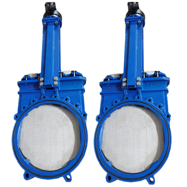 Ductile Cast Body One-Way Manual Knife Gate Valve for PN16 for General Application Acid Water Gas Oil