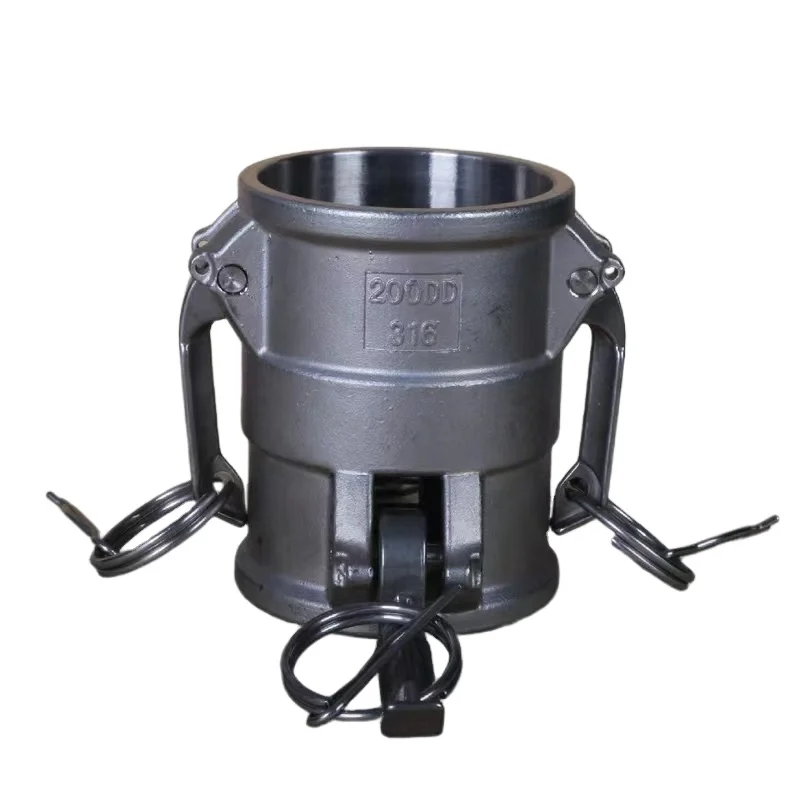 stainless steel 4 cam lock female flange with camlock fitting