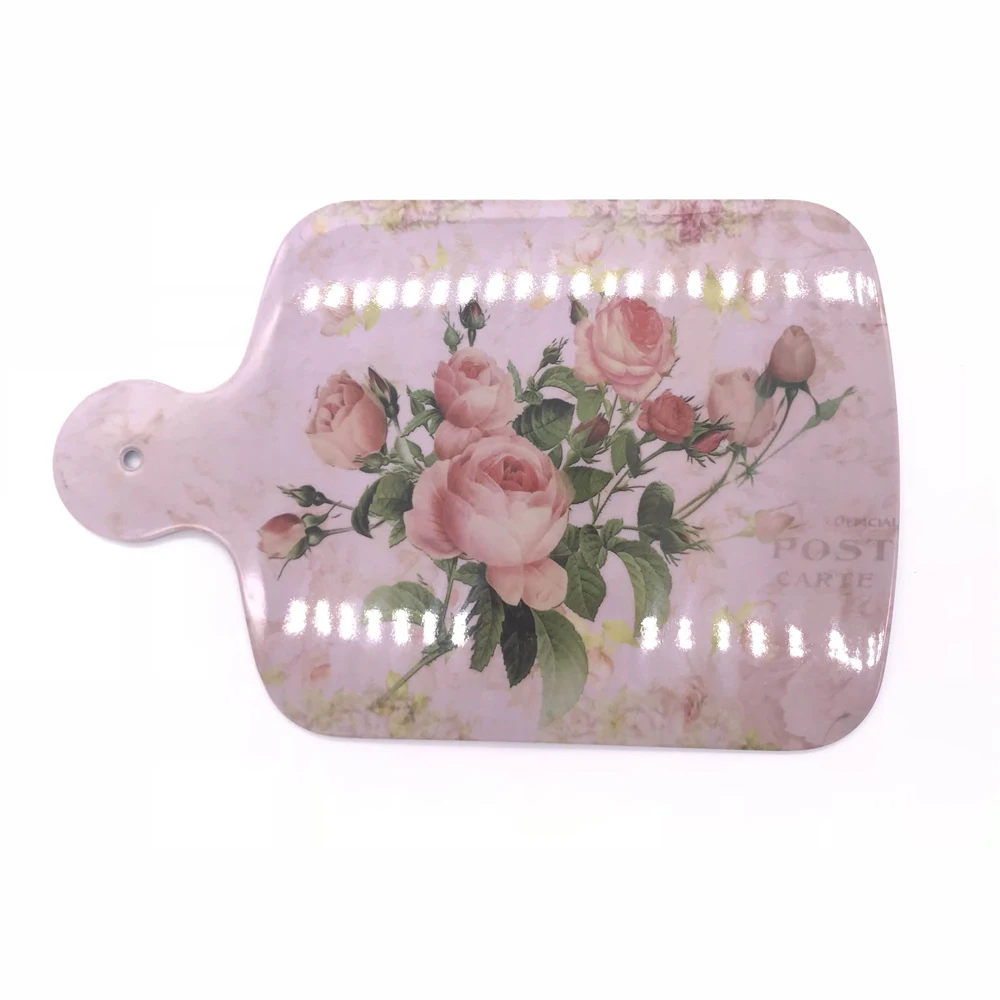 Food grade plastic melamine Fruit Dessert Salad cutting chopping board