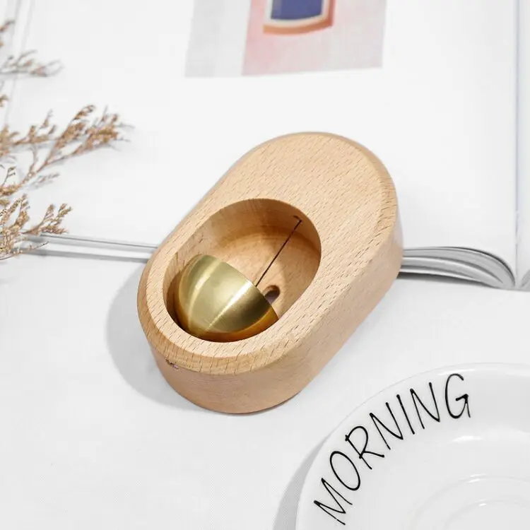 Wooden Sympathy Memorial Christmas Brass Bell Wind Chimes Hanging Indoor Wholesale