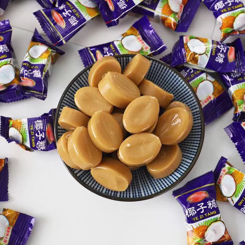 Coconut flavored hard candies bulk casual candy dulces de