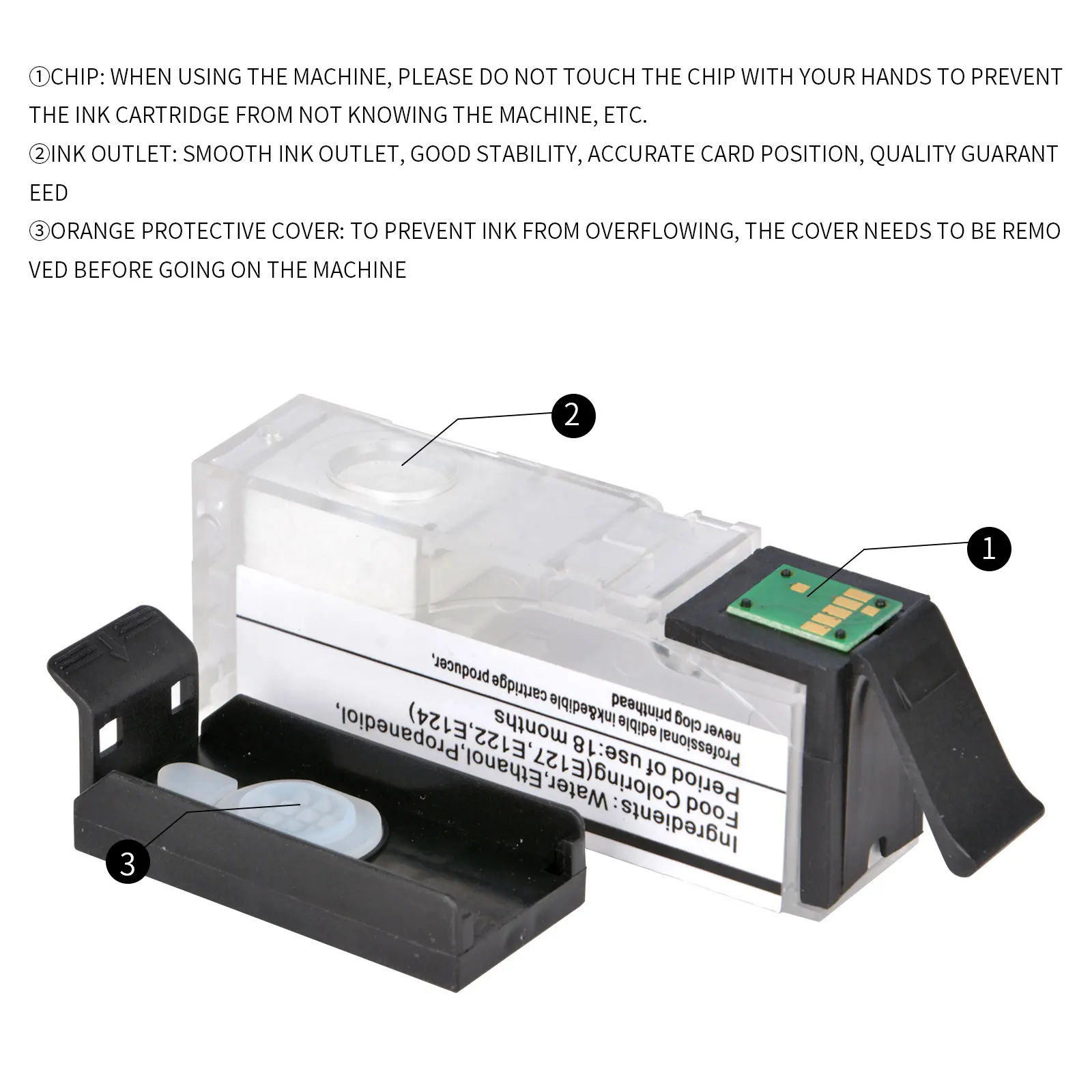 280 281 ABS edible ink cartridge for Canon PIXMA TR7520 TR8520 TS6120 TS812 TS9120 edible Refillable ink cartridge