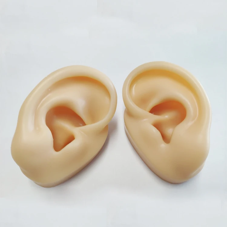 human ear molds silicone ears for earings display ear model
