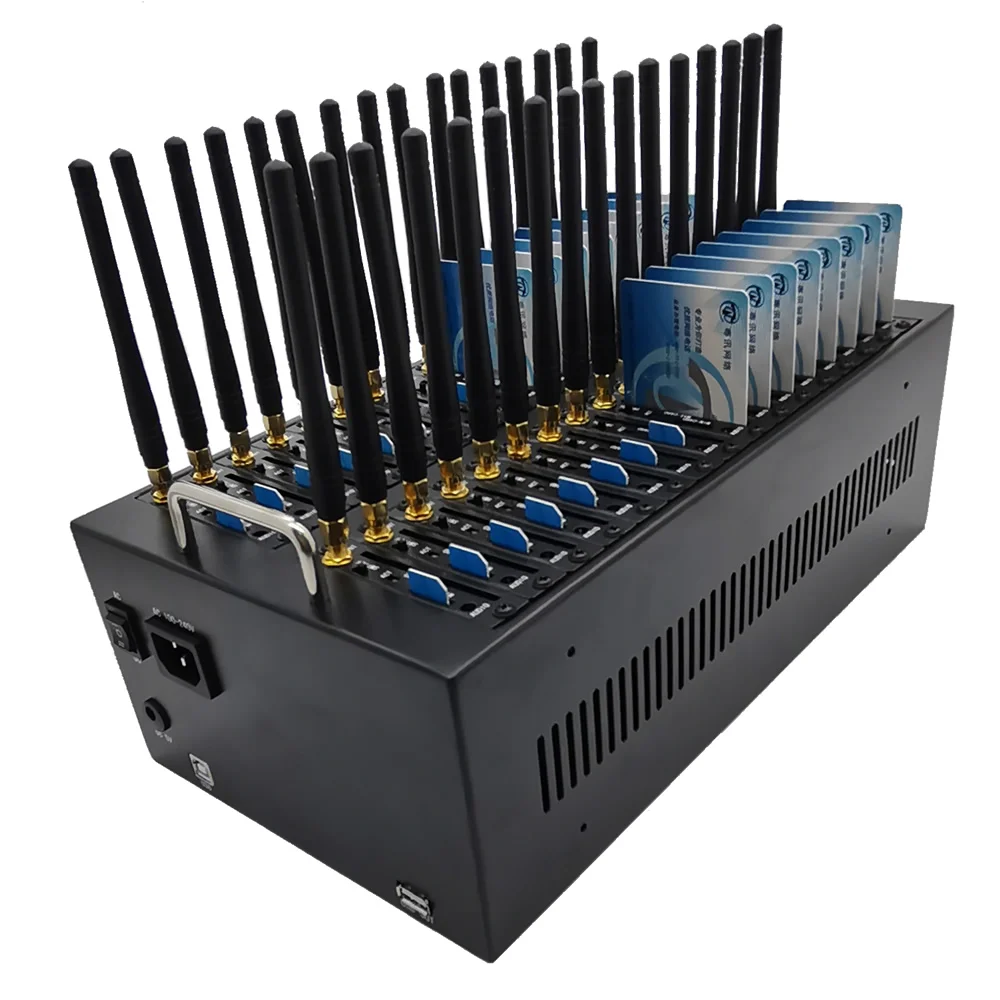 Port Sms 32 Port GSM Modem 4g STK Changeable IMEI Bulk Sms Gsm Modem For Bulk SMS/MMS