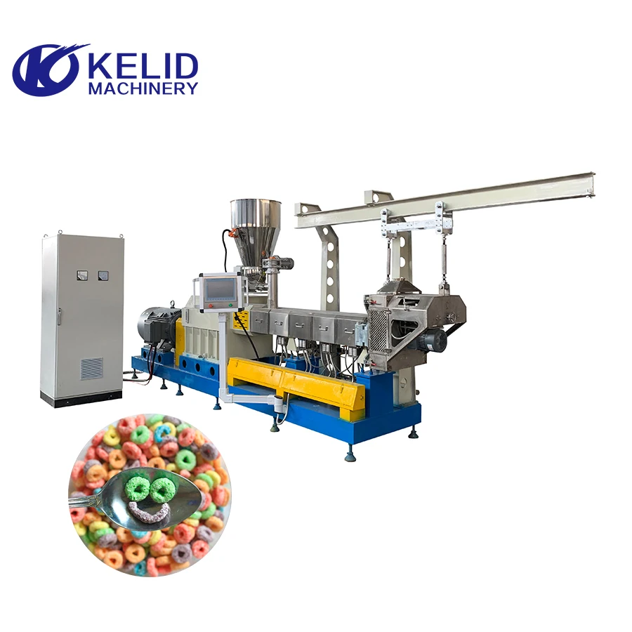 Automatic Cereal Breakfast Corn Flakes Snack Food Making Machine from Jinan