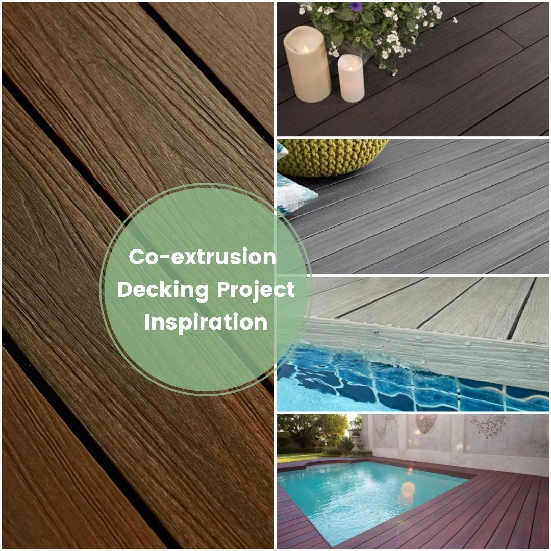 Heavy Duty Solid Co-Extrusion Composite Wood Decking Commercial Solid WPC Decking Built to Last