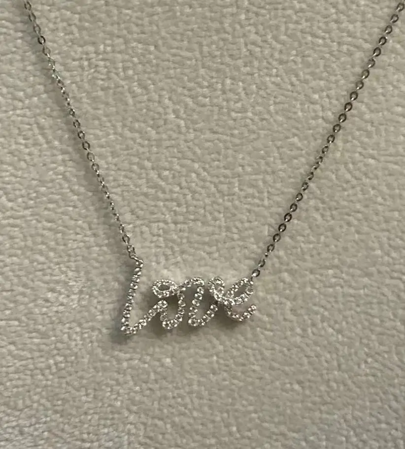 Wholesale Price Valentine Love Heart Pendant 18K Gold Natural Diamond Chocker Couple Necklace
