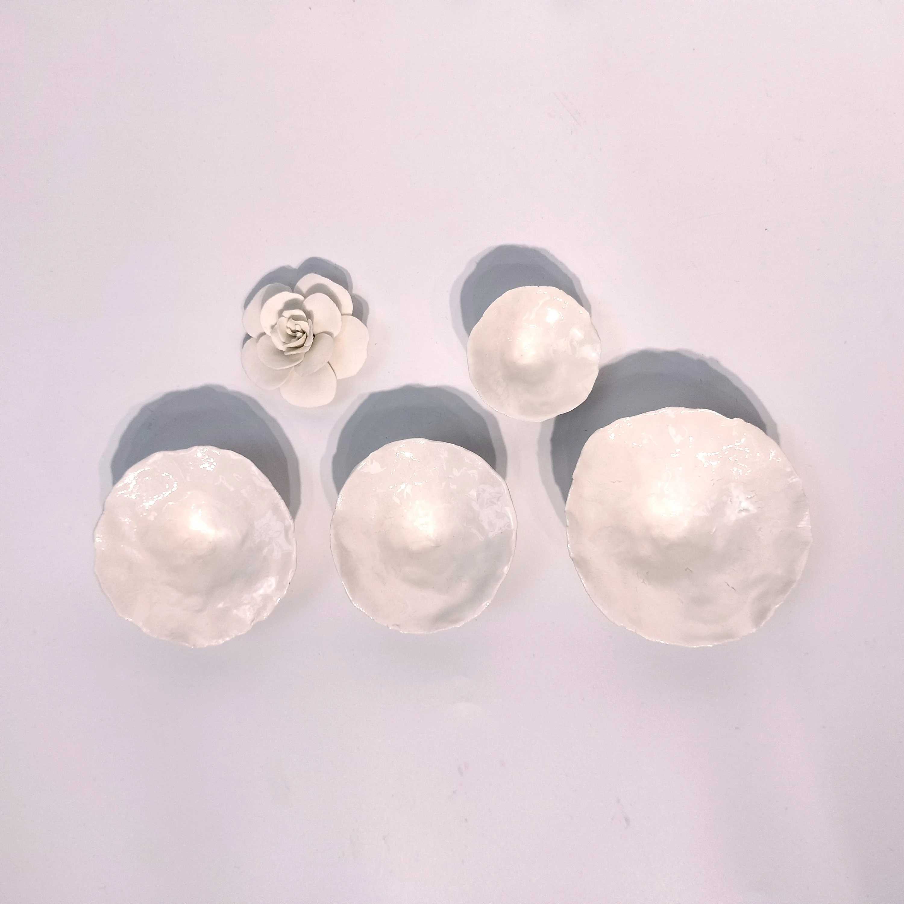 Ceramic custom wall decoration interior design home TV background wall decoration handmade white ceramic wall decoration