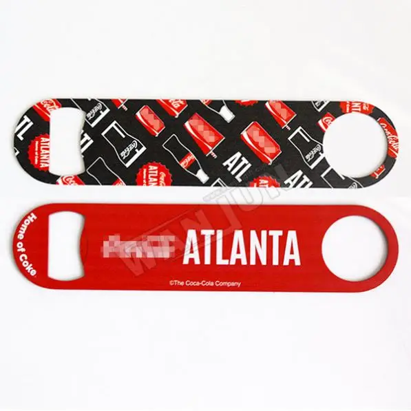 Custom cast iron bar metal beer bottle opener,bar blade stainless steel bottle opener