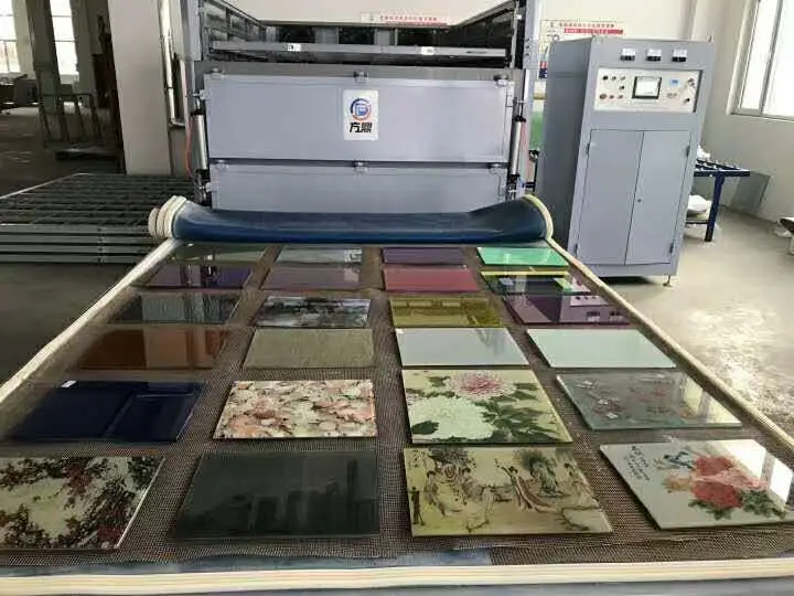 4 layers 2 heating chambers EVA  glass laminating machine