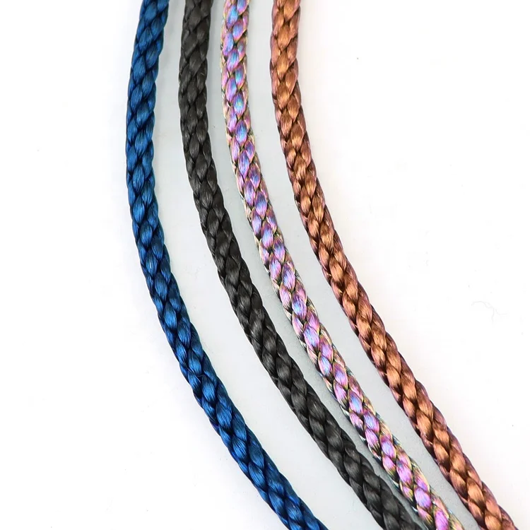 New Arrival Fashion Jewelry Rope Stainless Steel Cords Colorful Steel Wire Rope Gold Plated Steel Wire Woven Cord for Bracelet