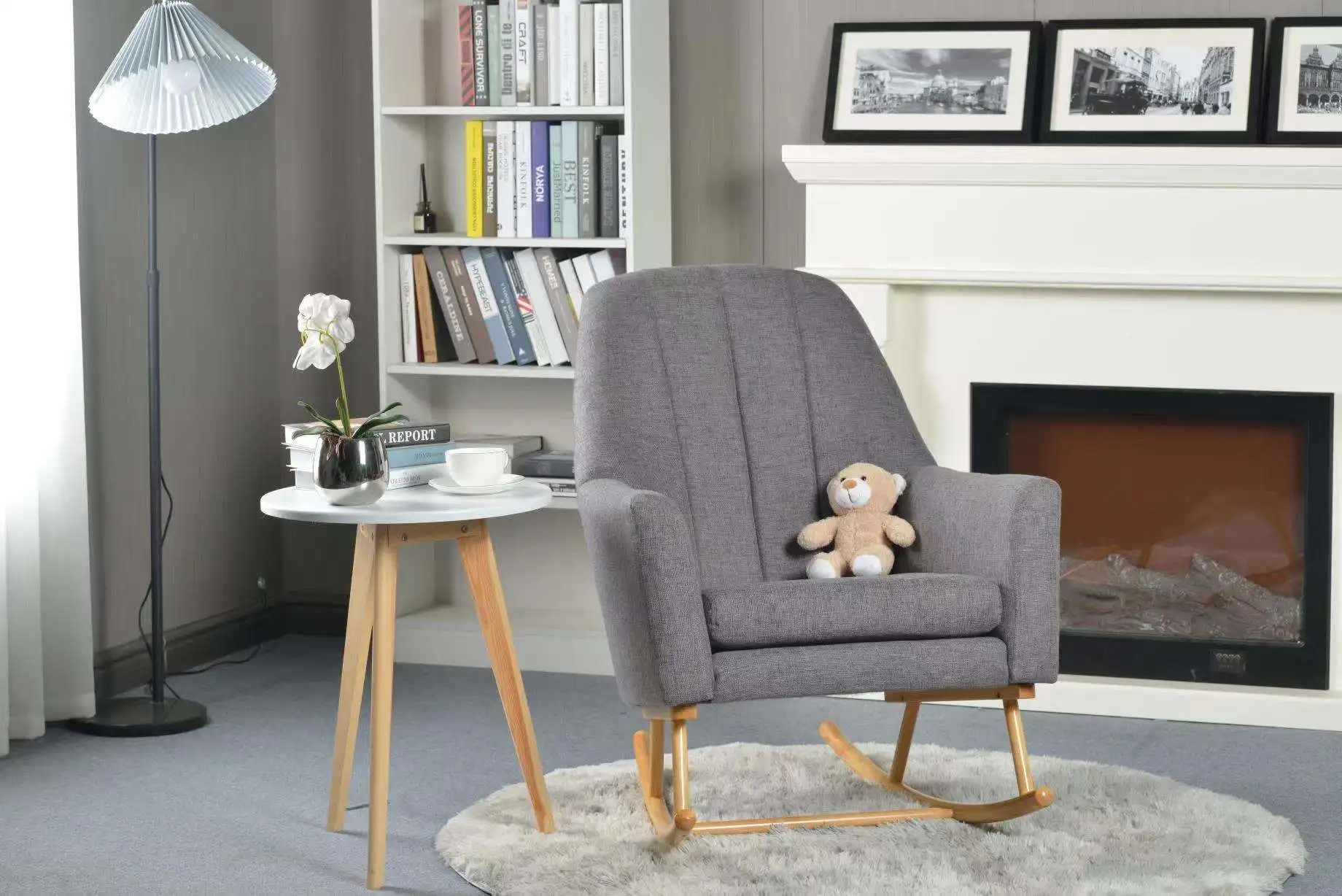 Modern Lazy European style Rocking Armchair living room Leisure Rocking chair