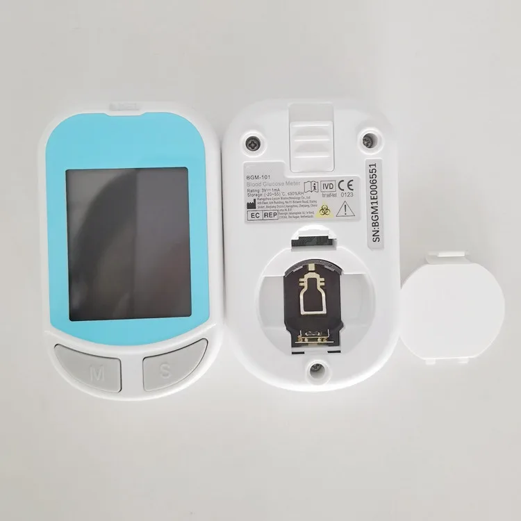 Home Care Safety CE Blood Glucose Meter With Test Strips Auto Code Mini Digital Accu Blood Chek Glucose Testing Meter Monitor