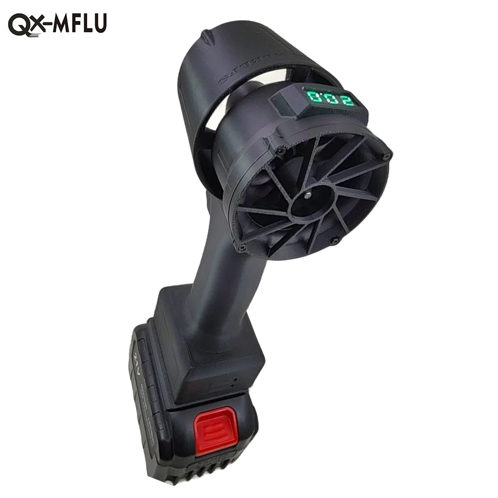 QX-MFLU 50mm Ducted Turbo Jet Fan Violent fan blower Electric Tool Hair Dryer Snow Dust Removal Water Blowing Outdoor Car