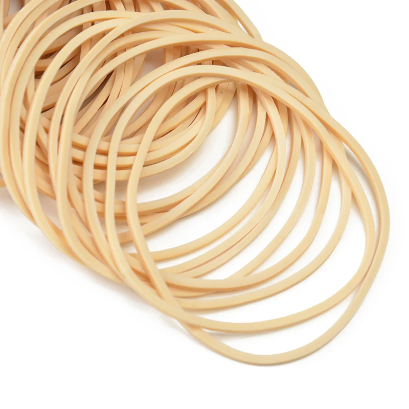 Hot Sale beige color elastic natural rubber band for bundling vegetable