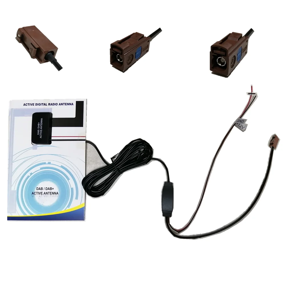 Customized Connector Car Antenna DAB Aerial Car Radio Active Digital Antenna
