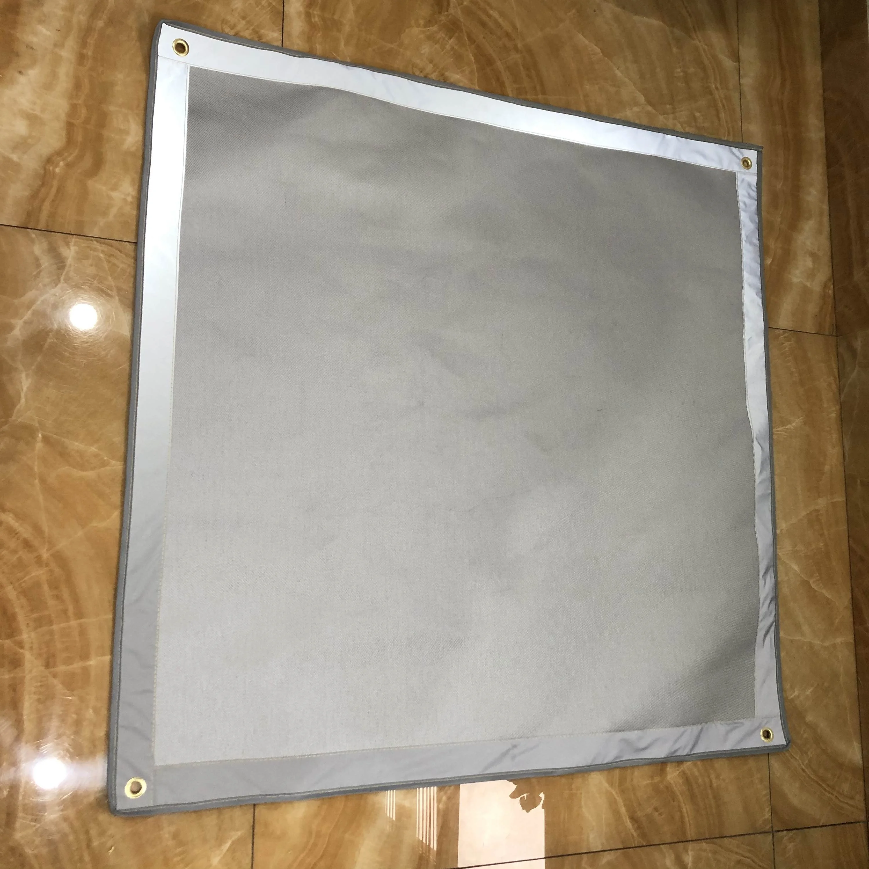 24 30 32 36 39 40 48 Inches Square Fireproof Fire Pit Mat with Aluminium Foil for Patio Deck Lawn Grass Iron Outdoor