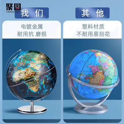 New Style Durable Small Plastic World Map