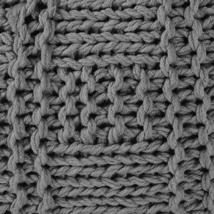 Free shipping within the U.S. modern style bean bag round pouffe knit handmade ottoman pouf for home