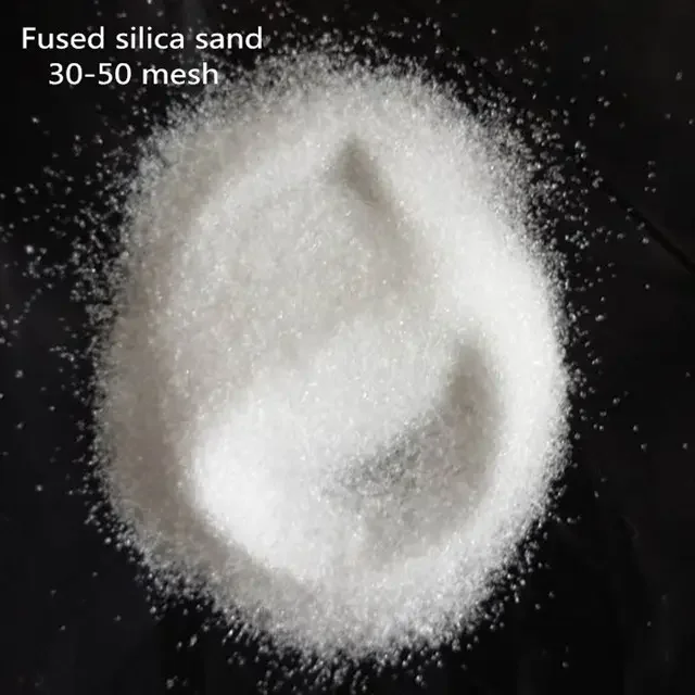 Hot Sale Wholesale quartz sand silicon powder 30-150mesh fused silica quartz sand powder