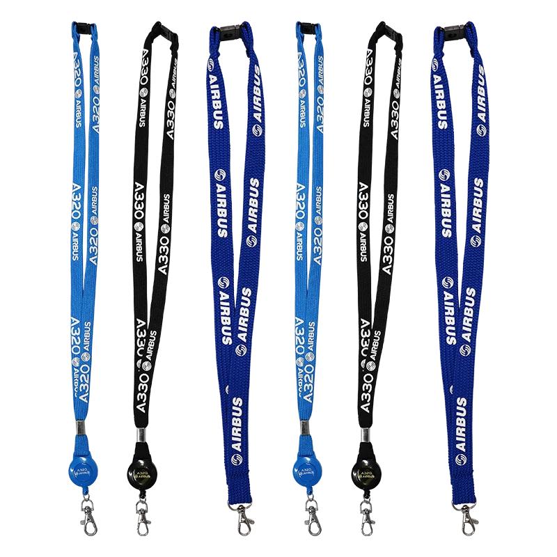 Printed or Pattern Personalized College Polyester Multicolour Lanyard Neck Strap For ID Badge Holder With Metal Clip From China