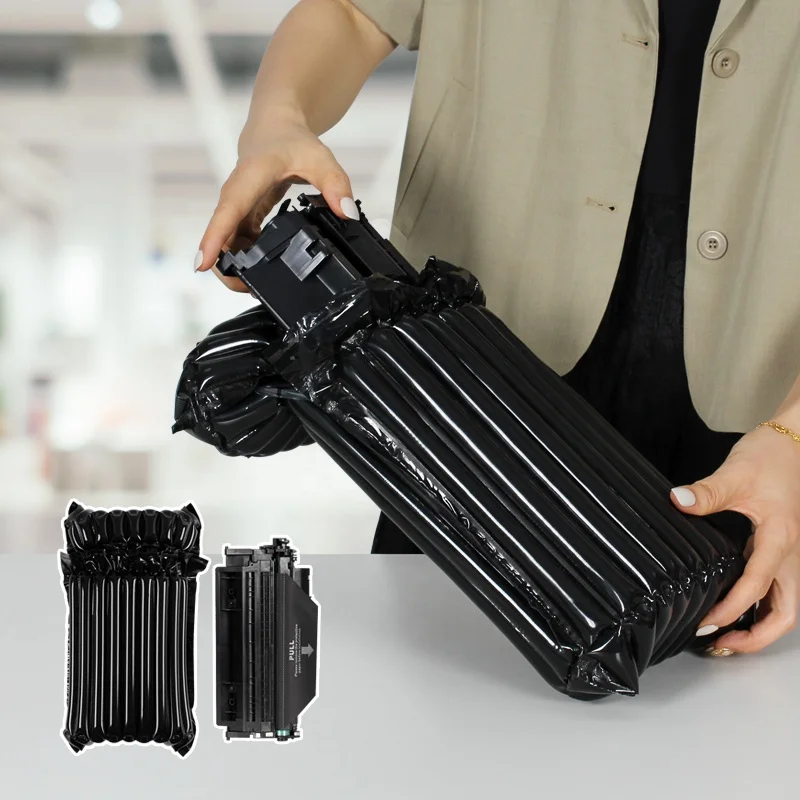 Black Color 100-200 microns Protective Cushion Wrapping Inflatable Air Column Bag