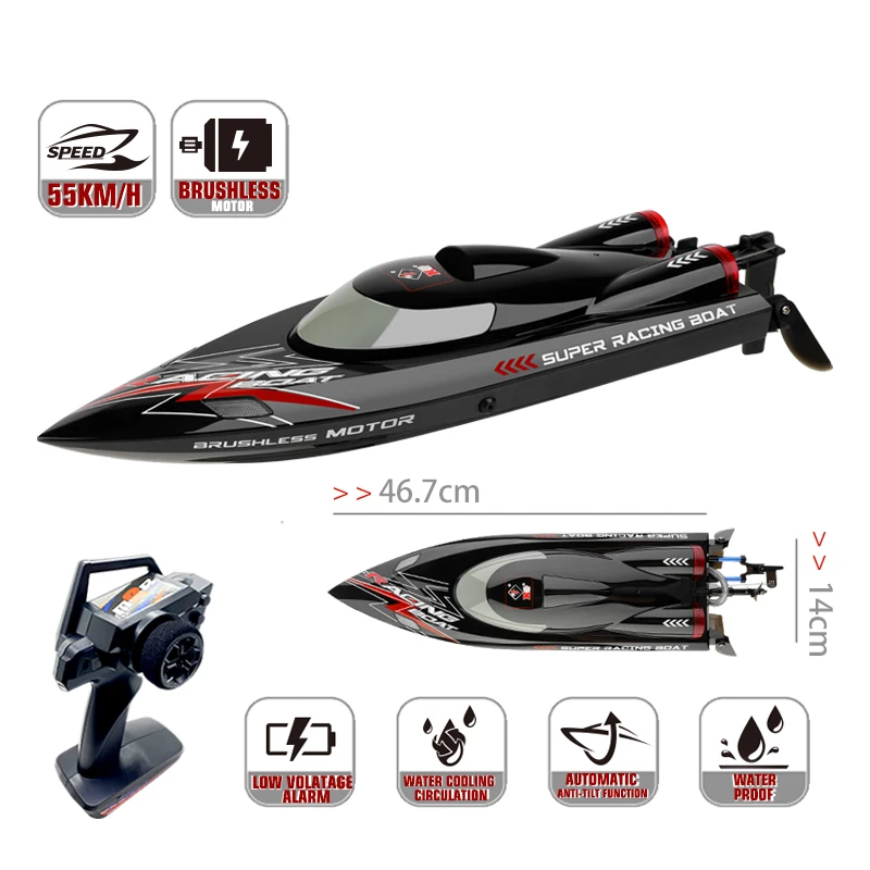 Wltoys Wl916 2.4g Ferngesteuert Boot 55KM/H Chinese Factory Electric Motor Plastic Bote De Juguete Control Remote Control Boats