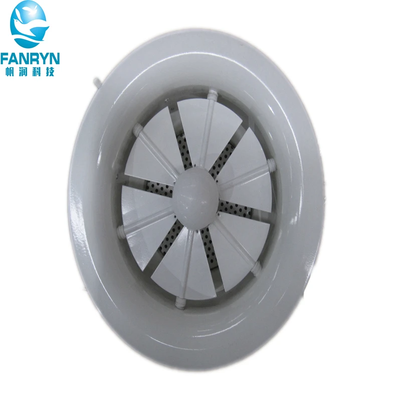 HVAC aluminum round air pattern adjustable system air swirl diffusers