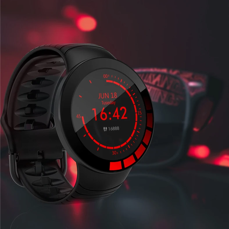 new E3 full circle touch screen heart rate and blood pressure monitoring BT sports waterproof smart watch