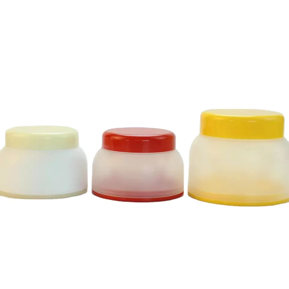 low moq cosmetics packaging 50 g plastic pot eye cream jar