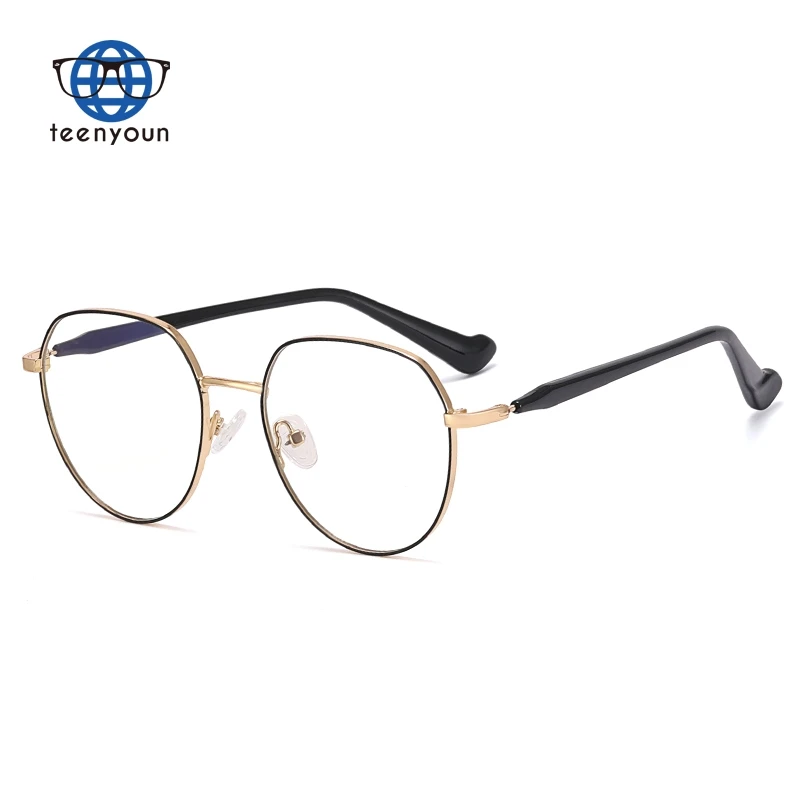 Teenyoun 2023 New Cat Eye Round Optical Glasses Frames Eyeglasses Anti Blue Light For Women Men Eyewear Wholesale