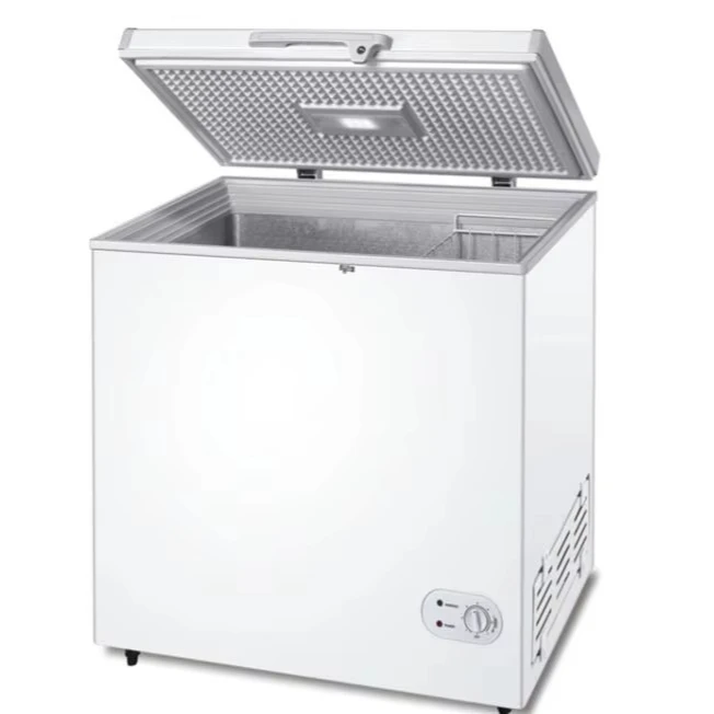 208L DC Freezer Mini Electric Chest Style Sliding Door 12V/24V Power Car Household Outdoor Solar/Battery/Electric