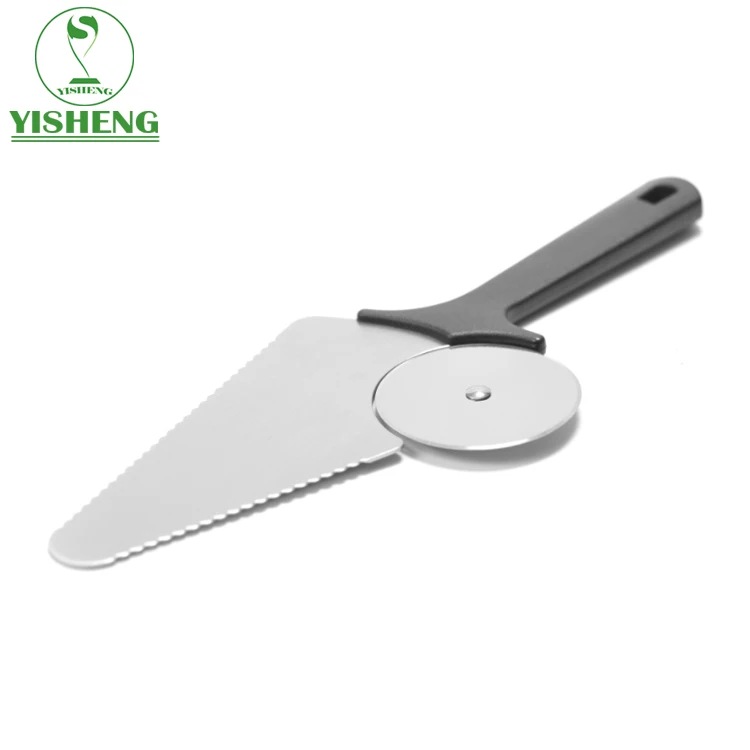 Hot Selling Baking Tools Rocker Pizza Peel And Cutter With Plastic Handle
