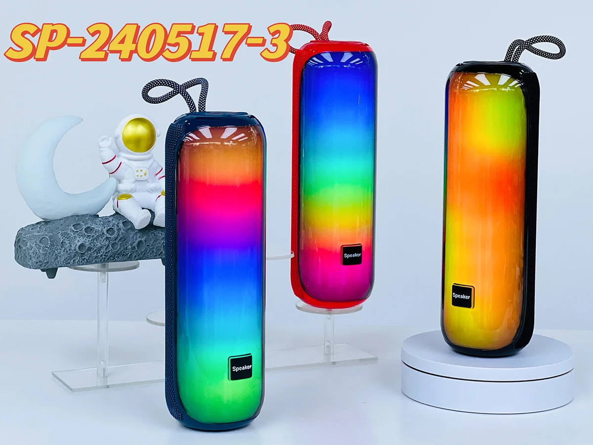 Новый SP-240517-3 портативный беспроводной синий зуб динамик водонепроницаемый открытый RGB звуковая коробка