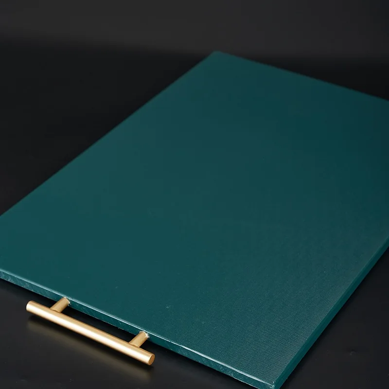 Professional water leakage prevention sublimation blank germproof bulk green plastic cutting boards set for kitchen