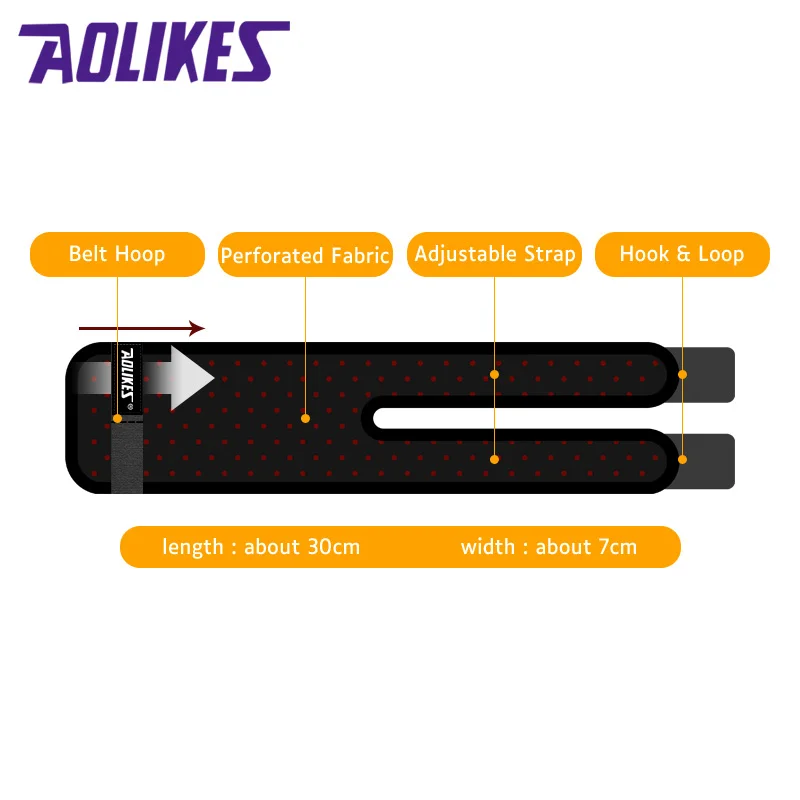 Aolikes Sports Wrist Support Brace Cheap Knee Sleeve for Fitness Custom Size Breathable Protection Logo Customization