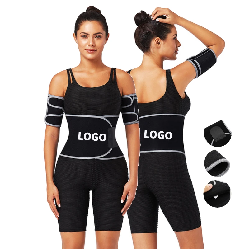 
Men Women Reflective Sauna Body Shaper neoprene custom waist and thigh trimmer waist trainer 