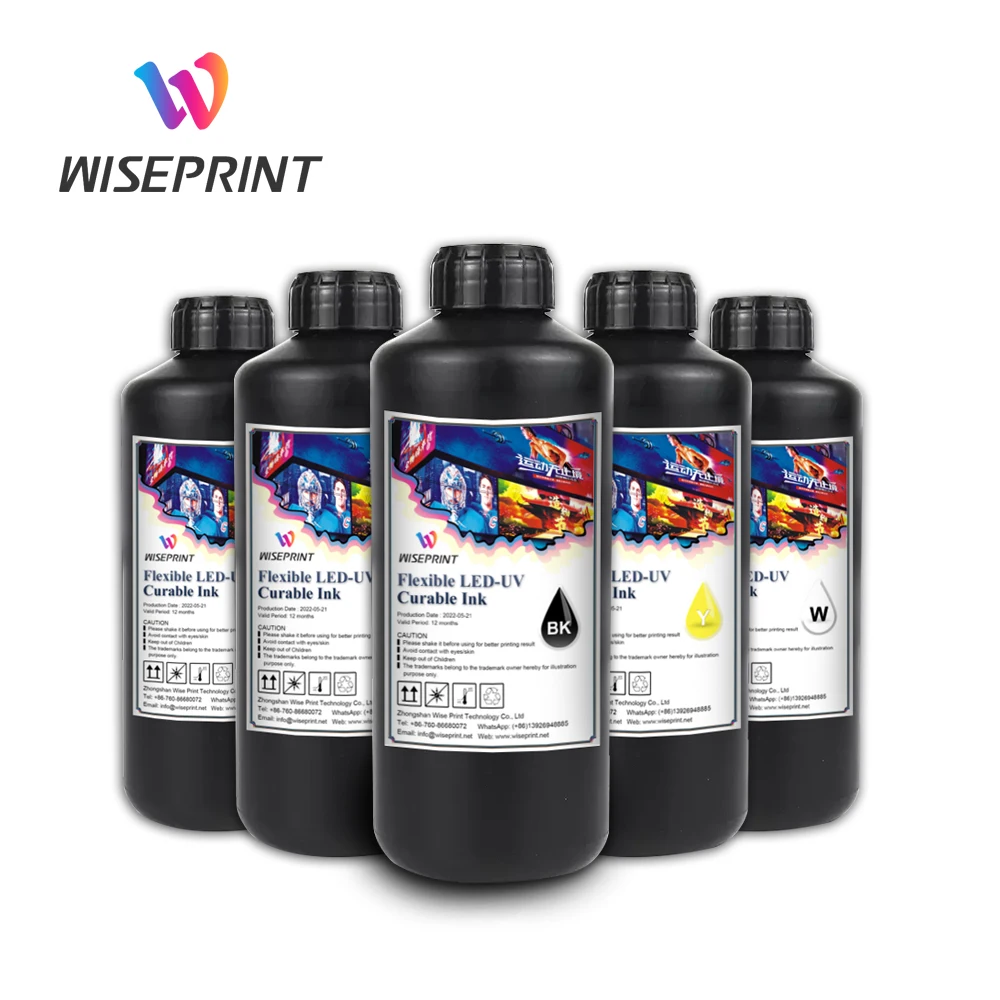 Wiseprint, совместимые с Seiko Konica 1024i 1024A Toshiba, гибкие светодиодные УФ отверждаемые чернила для принтеров рекламной печати (1600585797649)