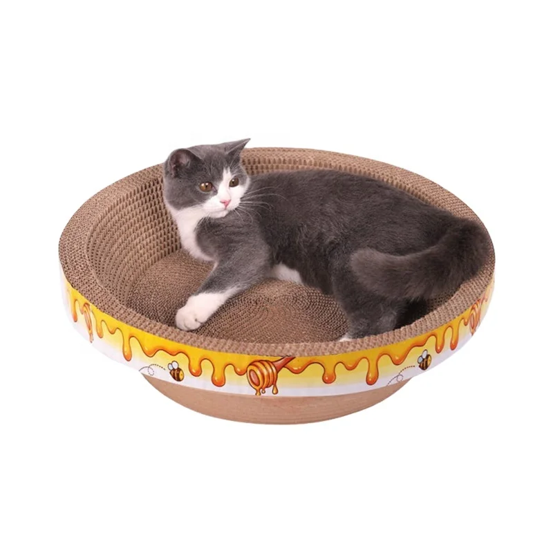 interactive scratcher cat scratching board with catnip cat corrugated fossa