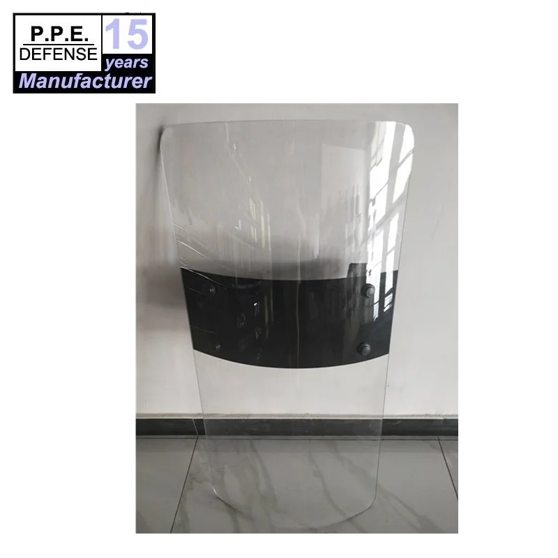 PC anti impact rectangular transparent shield