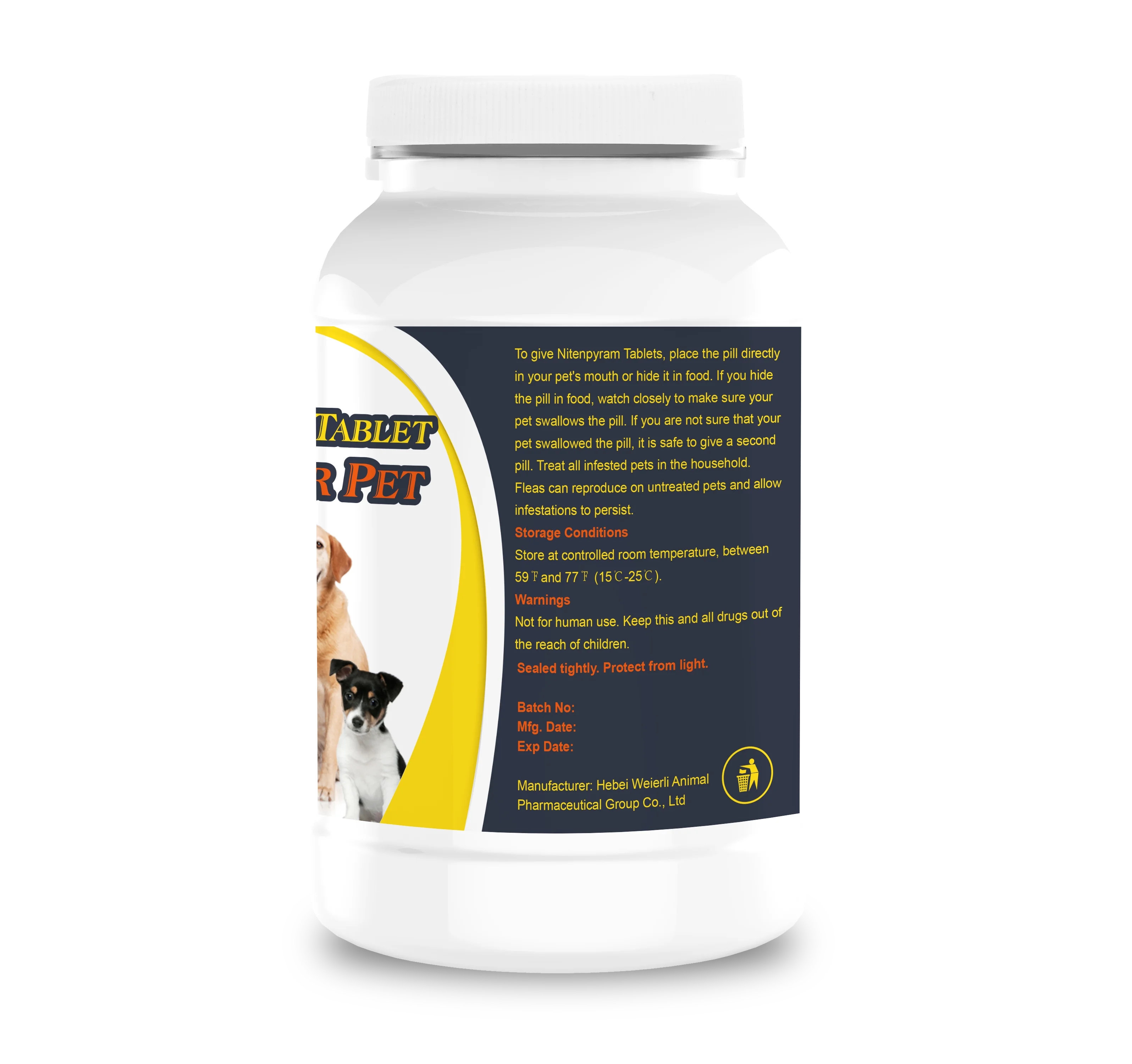 
Pet anti flea and ticks oral tablet antiparasite 