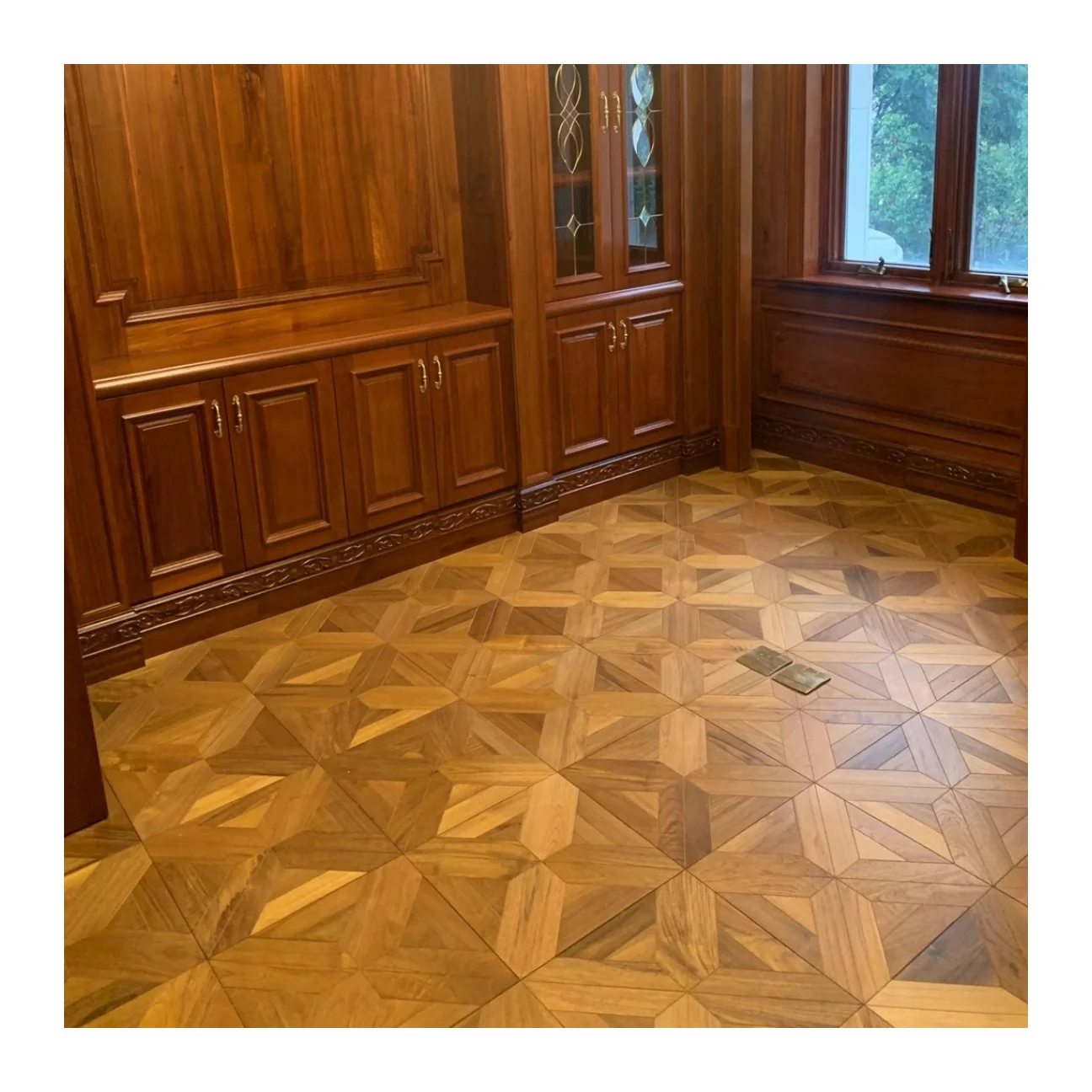 Easy Assemble Versailles oak wood Flooring unfinished wood parquet flooring Customized engineered wood Flooring for Indoor