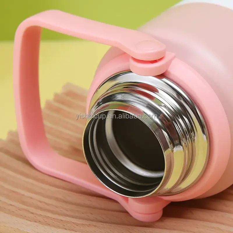 No Moq Customized Sports Gym Large Capacity With Bounce Lid Stainless Steel Water Bottle Flask